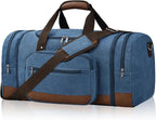 Litvyak Duffle Bag for Travel, Large 60L Canvas Travel Duffel Bags Overnight by Litvyak