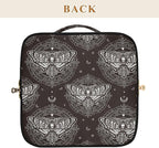 Makeup Organizer Bag, Skull Butterfly Black Travel Makeup Bags Makeup Vanity Case Large Capacity Rhombus Cosmetic Toiletry Bag for Girl Women Ladies