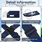 Weewooday 8 Pcs Luggage Straps Suitcase Tags Set - Image 3
