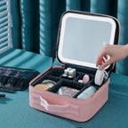 Travel Makeup Bag with Magnetic Removable Lighted Mirror, Cosmetic Bag - Image 7