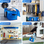 TAILI Extra Large Moving Bags, 6 Pack Blue Heavy Duty Totes - Image 7