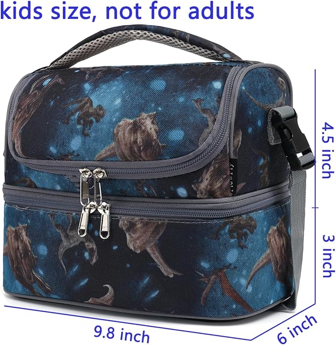 FlowFly Double Decker Cooler Insulated Lunch Bag Large Tote - Image 3