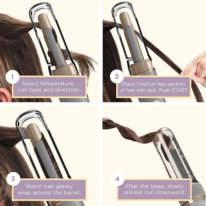 INFINITIPRO by CONAIR Curl Secret MINI Automatic Curling Iron - 1/2-inch Barrel - Cordless Hair Curler for All Hair Types and Short to Medium Hair Lengths