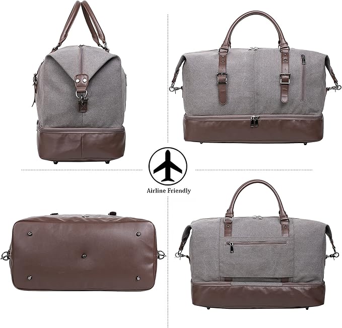 Weekender Overnight Bag Carry On Bag Travel Bag - Image 5