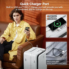 Hanke 28 Inch Luggage with Cup Holder and Charge, Top Opening Hard Shell - Image 5