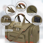 Men'S Duffle Bag For Travel, Expandable Canvas Duffel Bags Overnight Weekend - Image 5