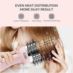 TYMO Hair Dryer Brush Blow Dryer Brush in One, 4 in 1 Ionic Hairdryer and Styler Volumizer with Oval Titanium Barrel, Hot Air Straightener for Smooth Frizz-Free Blowout, Pink