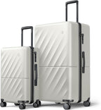 Luggage Sets 2 Piece, Carry On Luggage Airline Approved, Large Checked Trunk by NINETYGO