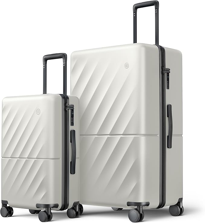 Luggage Sets 2 Piece, Carry On Luggage Airline Approved, Large Checked Trunk by NINETYGO
