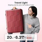SHOWKOO Luggage Sets 3 Piece Hardside Expandable Lightweight PC Suitcase Sets - Image 9