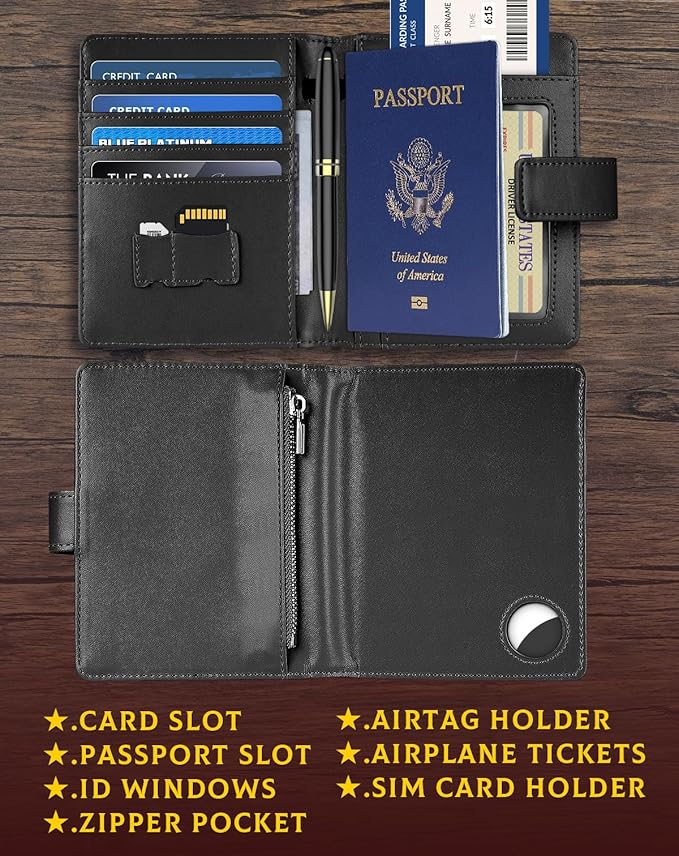 Passport Holder Wallet Cover Case - Image 4