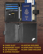 Passport Holder Wallet Cover Case - Image 4