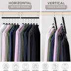 MORALVE Space Saving Hangers for Closet – 4 Pack European Beechwood 6-Tier - Image 4