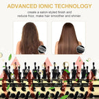 Hair Dryer Brush Volumizer, Ionic Technology, ALCI Safety, 360 Swivel Cord, Gold