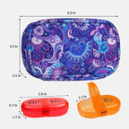 Serfeymi Weekly Travel Pill Organizer 2 Times A Day AM PM Rainbow Pill Box 7 Day - Image 2