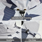 Sun Hats for Men Women Fishing Hat UPF 50+ Breathable Wide Brim Summer UV - Image 2