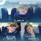 BCOZZY Travel Neck Pillow for Airplane – Patented Double Support for Head - Image 5