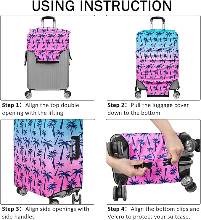 Luggage Cover for Suitcase Elastic Suitcase Cover Protector, Carry On Luggage - Image 5