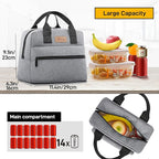 HOMESPON Insulated Lunch Bag for Women Men Lunch Box Cooler Lunch Tote for Work - Image 3