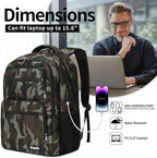 Backpck for Women Men, School backpacks for Girls Teen Boys, 15.6 inch Laptop - Image 4