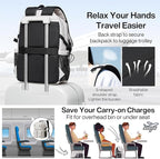 mixi Large Capacity Travel Laptop Backpack, Lightweight Durable College Bookbag - Image 3