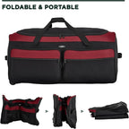 Travelers Club 36" Asgard 3-Wheel Rolling Duffel Bag - Image 7