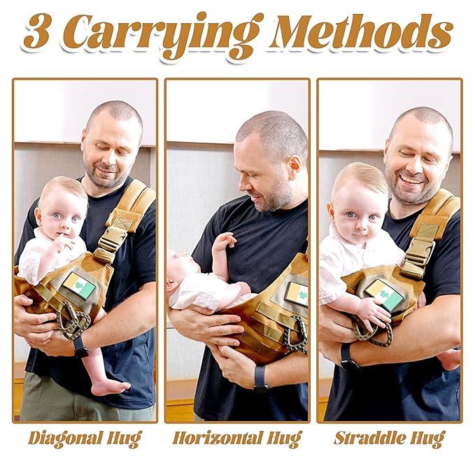 Baby Sling Carrier, Adjustable Non-Ship Hip Seat Toddler Carriers - Image 7