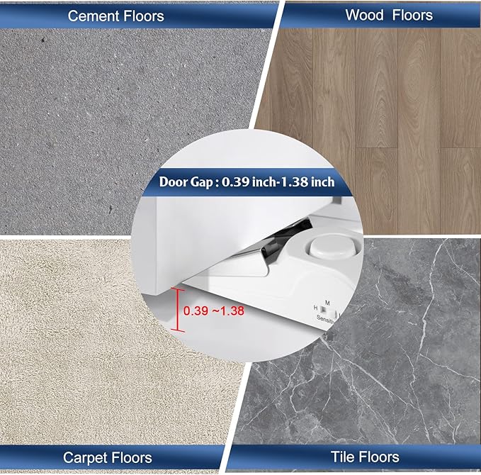 KERUI Door Stop Alarm & Portable Door Lock, Dual Protection Security Door - Image 5