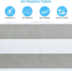 Becokan Beach Bags for Women Large Waterproof Beach Tote Bag Zipper Beach Bags - Image 2