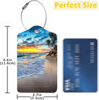 2 Pack Sunrise Over The Beach Luggage Tag - Image 2