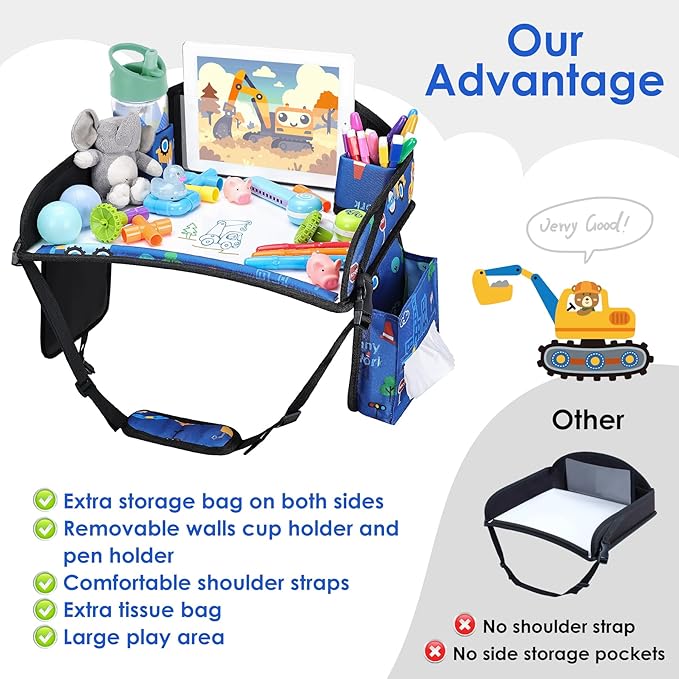 2PCS Kids Travel Tray for Airplane - Image 7