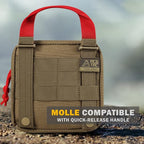 Everlit 180 Pieces Tactical First Aid Kit IFAK Molle EMT Pouch Outdoor Camping - Image 3