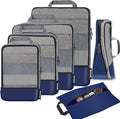 BAGAIL 4 Set/6 Set/8 Set Compression Packing Cubes Travel Accessories by BAGAIL