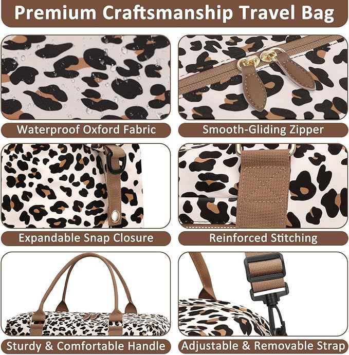 Travel Duffle Bag for Women, Weekender Bags, Hospital Bag for Labor Delivery - Image 5