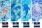 Microfiber Lightweight Beach Towel Sand Free Quick Dry Absorbent Thin Compact by WIDDONEN