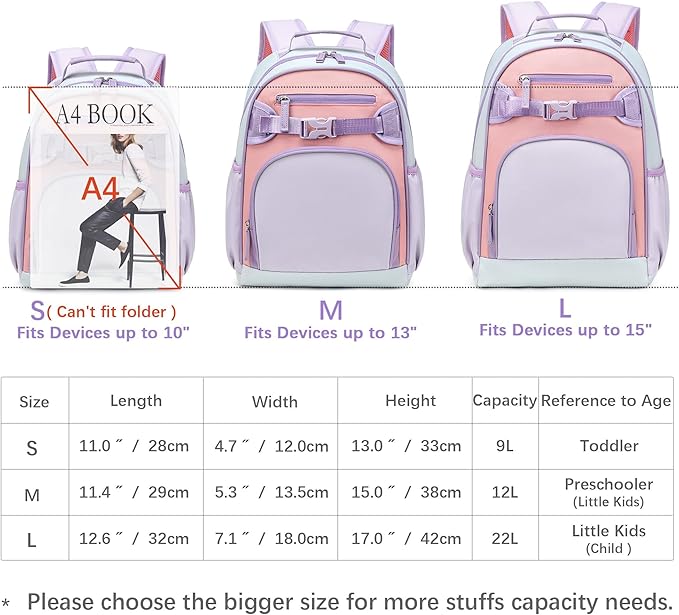 Lightweight Cute Kids Backpack for School Kindergarten Elementary Backpacks for - Image 4