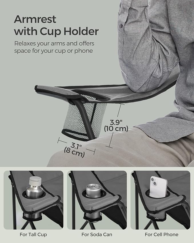 SONGMICS Folding Camping Chair, - Image 9