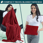 PAVILIA Travel Blanket Pillow, Soft Airplane Blanket 2-in-1 Combo Set, Plane - Image 2