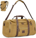 50L Duffle Bag for Men, Nomad Waxed Canvas Travel Duffel Bag Vintage Genuine by DensataTravelBag