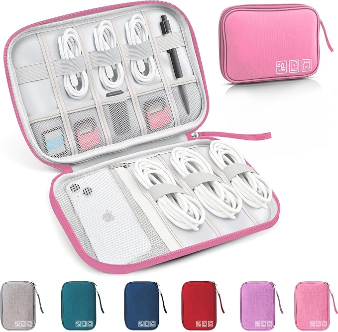 Travel Cable Organizer Bag, Electronics Organizer Tech Pouch by Unknown