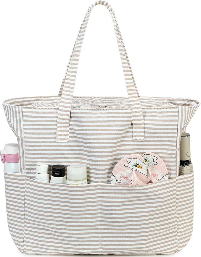 LEDAOU Beach Bag Waterproof Sandproof Women Tote Bag Pool Bag by LEDAOU