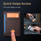 Buffway Slim Minimalist Front Pocket RFID Blocking Leather Wallets - Image 4