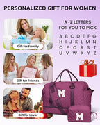 Granddaughter Gift from Grandmom, Teen Birthday Gift-Initial Travel Bag - Image 5