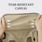 Gonex Canvas Duffle Bag for Travel 50L Expandable Duffel Weekend Overnight Bag - Image 2