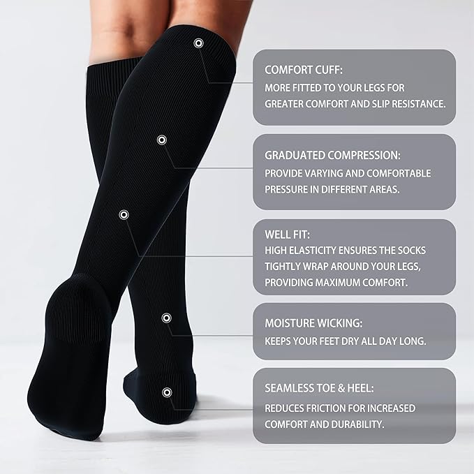 LEVSOX Thick Cotton Compression Socks - Image 2
