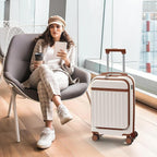 Merax Luggage Sets Front Opening, 2 Piece Hardshell Suitcase - Image 8