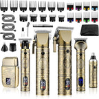 GSKY Hair Clippers for Men Professional,Beard Trimmer Kits & Sets, Cordless Mens Hair Trimmer, Electric Shavers, Haircutting Machine with LED Display, for Barber,for Gifts
