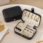 Travel Jewelry Box, Jewelry Travel Case, Small Jewelry Box, 2 Layer Travel - Image 2