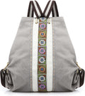 Goodhan Women Canvas Backpack Daypack Casual Shoulder Bag, Vintage Heavy-duty by Goodhan