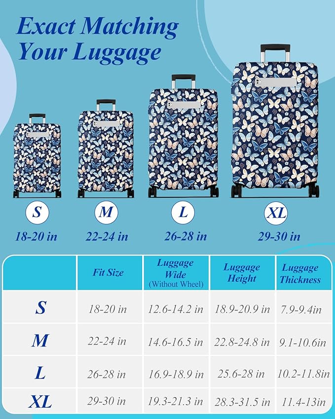 Slohif Luggage Cover for Suitcase Tsa Approved Protector - Image 3